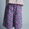 Toddler Girl Wide-Leg Pants in Wildflowers - Blue/Purple