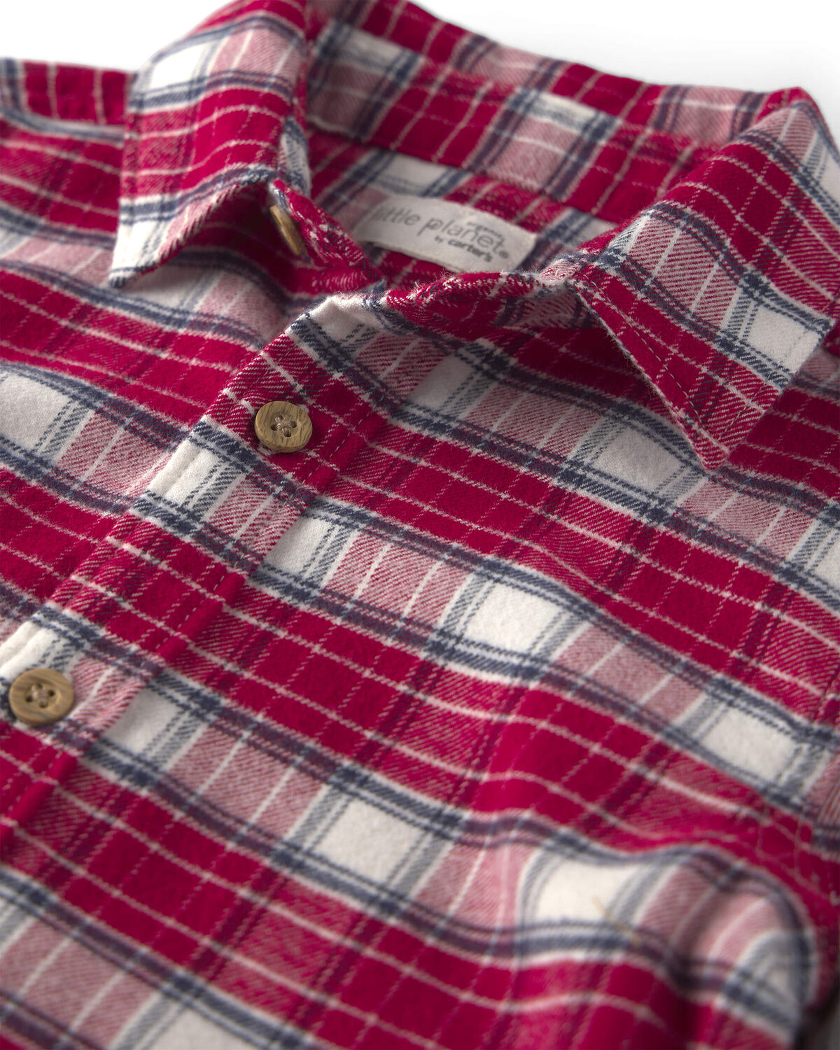 Toddler Boy Organic Cotton Flannel Button-Down Shirt 3 Toddler Boy Organic Cotton Flannel Button-Down Shirt