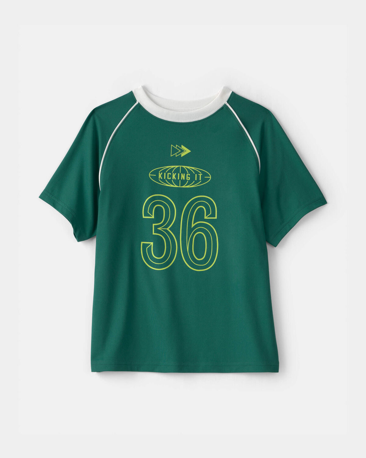 Boys 'Kicking It' Active Graphic Tee - Green 1 Boys 'Kicking It' Active Graphic Tee - Green