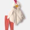 Baby 2-Piece Chicken Halloween Long-Sleeve Costume - Cream