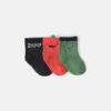 Baby 3-Pack Halloween Booties - Green/Black/Orange