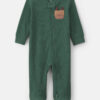 Baby Boy Moose Cotton 2-Way Zip Thermal Sleep & Play Pajamas - Green 2 Baby Boy Moose Cotton 2-Way Zip Thermal Sleep & Play Pajamas - Green