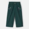 Toddler Girl Floral Corduroy Wide-Leg Pants - Green 8 Toddler Girl Floral Corduroy Wide-Leg Pants - Green