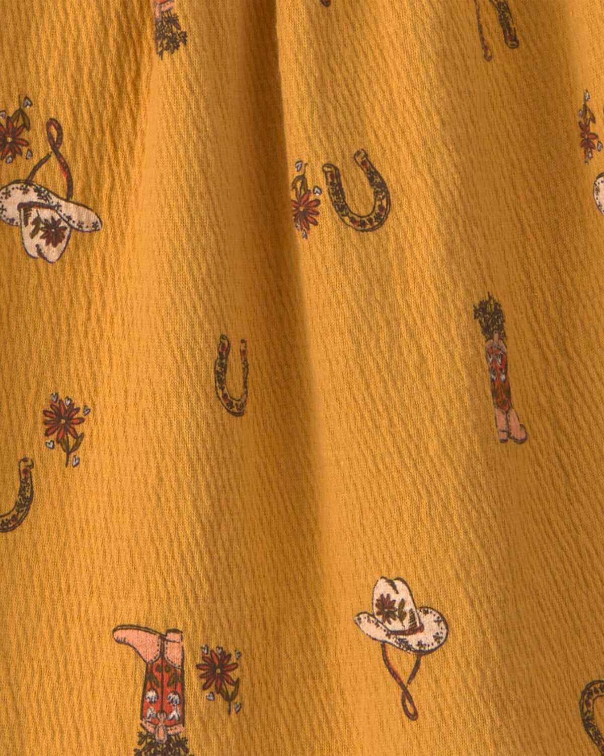 Western Long-Sleeve Top - Yellow 2 Western Long-Sleeve Top - Yellow