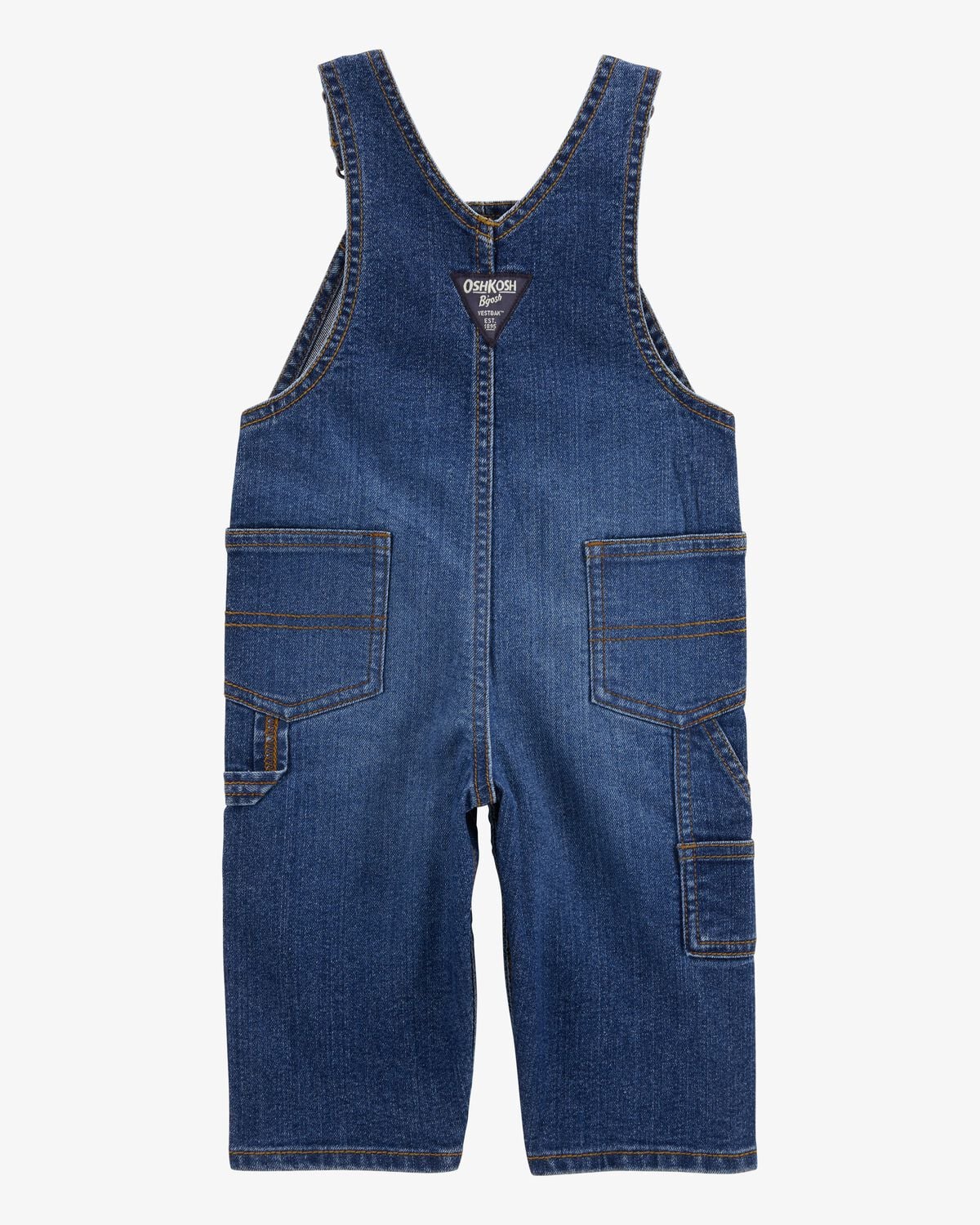 Baby Stretch Denim Classic Overalls - Dark Wash
