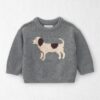 Baby Organic Cotton Dog Sweater Knit Pullover