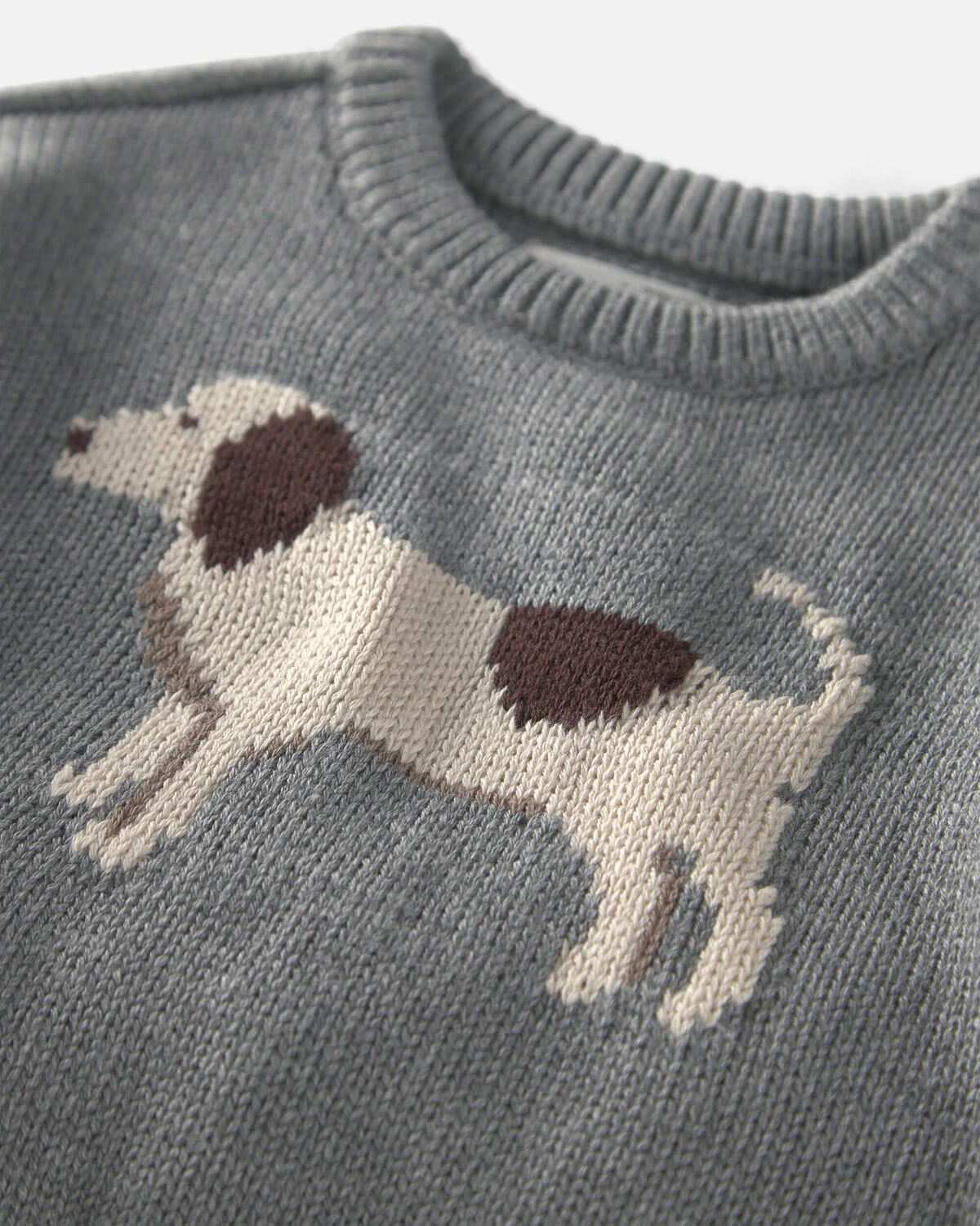 Baby Organic Cotton Dog Sweater Knit Pullover 2 Baby Organic Cotton Dog Sweater Knit Pullover
