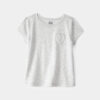 Toddler Girl Heart Pocket Top - Grey 9 Toddler Girl Heart Pocket Top - Grey