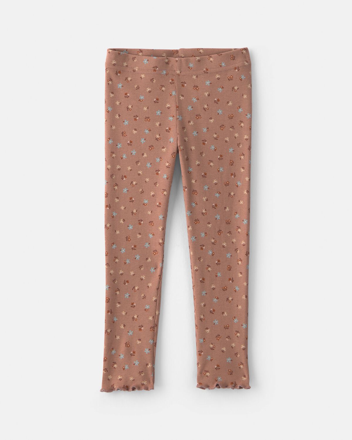 Toddler Girl 2-Piece Floral Fleece Sweatshirt & Pant Set - Brown 2 Toddler Girl 2-Piece Floral Fleece Sweatshirt & Pant Set - Brown
