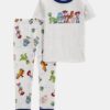 Toddler Boy Toy Story Snug Fit Cotton 2-Piece Pajamas - Heather
