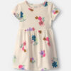 Toddler Girl Floral Short-Sleeve Dress - Cream