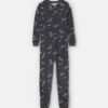 Boys 1-Piece Star Space DreamPlush Snug Fit Pajama - Black