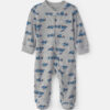 Baby Boy Train Cotton 2-Way Zip Thermal Sleep & Play Pajamas - Grey 9 Baby Boy Train Cotton 2-Way Zip Thermal Sleep & Play Pajamas - Grey