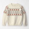 Kids Organic Cotton Fair Isle Sweater Knit Pullover