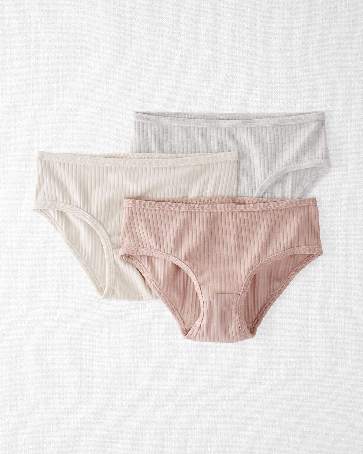 Girls 3-Pack Organic Cotton Underwear 1 Girls 3-Pack Organic Cotton Underwear