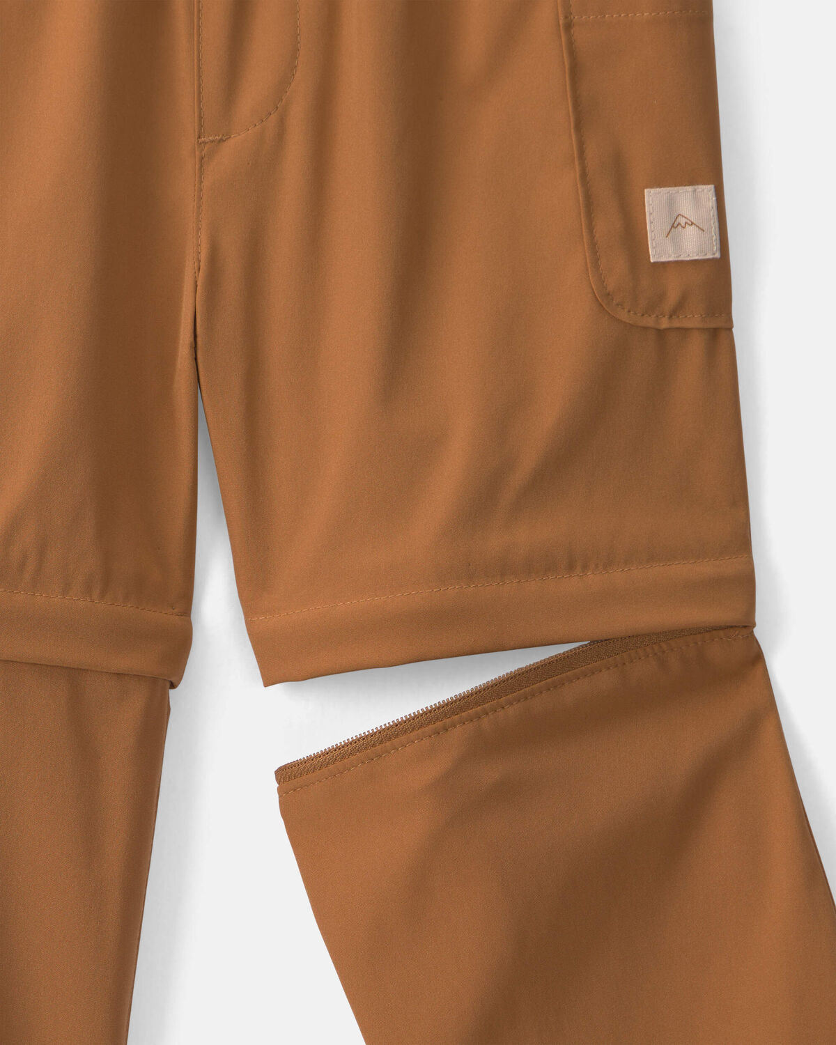 Toddler Boy 2-in-1 Poplin Zip-Off Pants - Brown