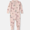 Baby Girl 1-Piece Woodland PurelySoft™ Snug Fit Pajama - Pink