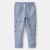 Toddler Girl Floral Drawstring Knit Joggers - Blue 11 Toddler Girl Floral Drawstring Knit Joggers - Blue