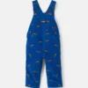 Baby Boy Plane Corduroy Overalls - Blue