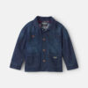 Toddler Boy Plaid Denim Jacket - Dark Wash 4 Toddler Boy Plaid Denim Jacket - Dark Wash