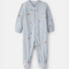 Baby Western 100% Cotton 2-Way Zip Sleep & Play Pajamas - Blue