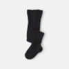 Girls Ribbed Tights - Black