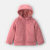 Toddler Girl Hooded Midweight Quilted Jacket - Pink