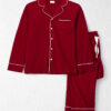 Adult 2-Piece Organic Cotton Coat Style Pajamas