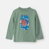 Boys 'NYC Camp' Basketball Long-Sleeve Graphic Tee - Green