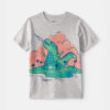 Toddler Boy Dinosaur Graphic Tee - Grey