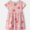 Toddler Girl Apple Short-Sleeve Dress - Pink