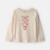 Girls Butterfly Long-Sleeve Graphic Tee - Cream