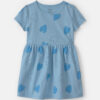 Toddler Girl Heart Short-Sleeve Dress - Blue