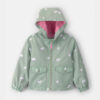 Toddler Girl Floral Windbreaker - Green
