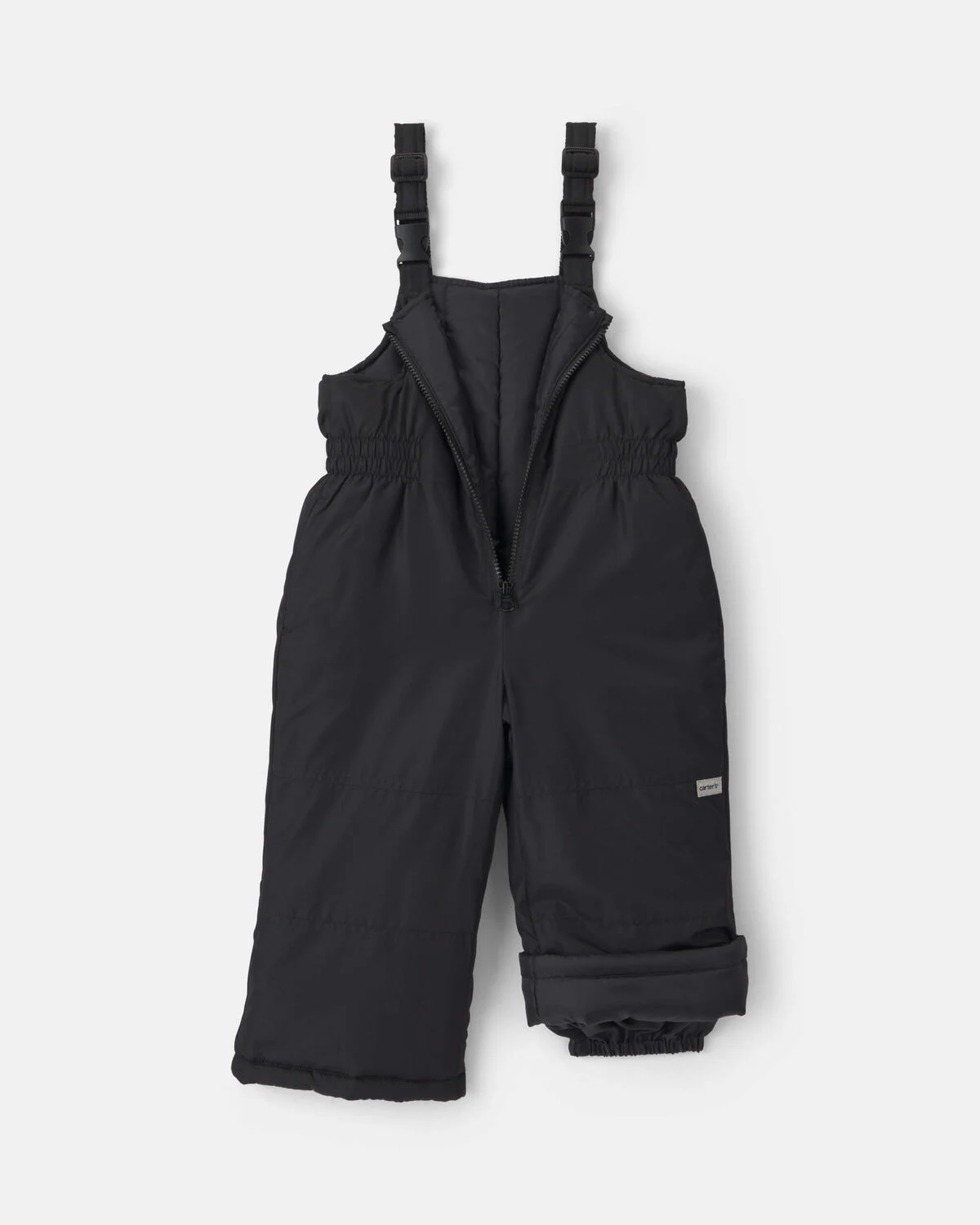 Toddler Overall Snowsuit Bib - Black 2 Toddler Overall Snowsuit Bib - Black