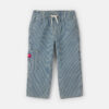 Toddler Boy Hickory Stripe Denim Carpenter Jeans - Light Wash