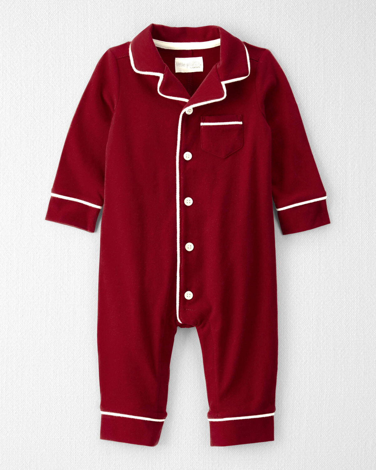 Baby Organic Cotton Coat Style Pajamas