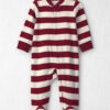 Baby Organic Cotton Ribbed Sleep & Play Pajamas in Stripes