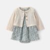 Baby Girl 2-Piece Floral Cardigan Dress Set - Blue 3 Baby Girl 2-Piece Floral Cardigan Dress Set - Blue