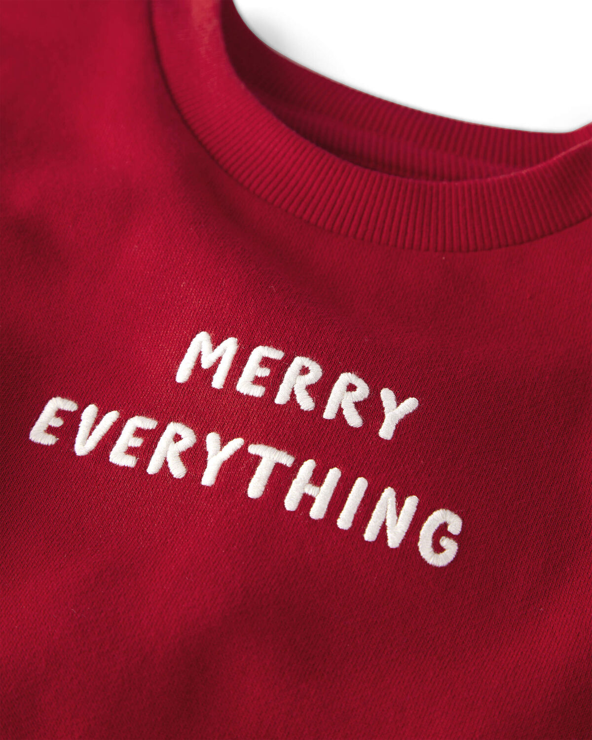 Toddler 'Merry Everything' Fleece Sweatshirt Made with Organic Cotton