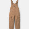 Toddler Boy Cargo Overalls - Khaki