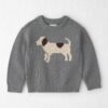 Toddler Organic Cotton Dog Sweater Knit Pullover
