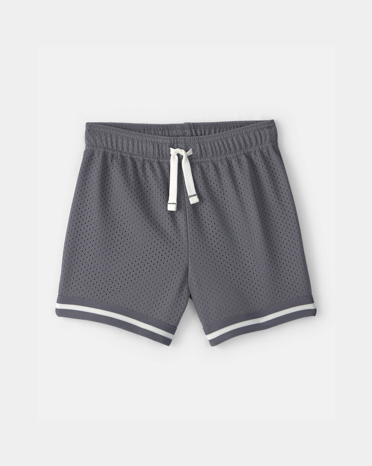 Toddler Boy Stripe Mesh Active Shorts - Grey 1 Toddler Boy Stripe Mesh Active Shorts - Grey