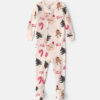 Baby 1-Piece Christmas Icon 2-Way Zip 100% Cotton Snug Fit Footed Pajama - Cream