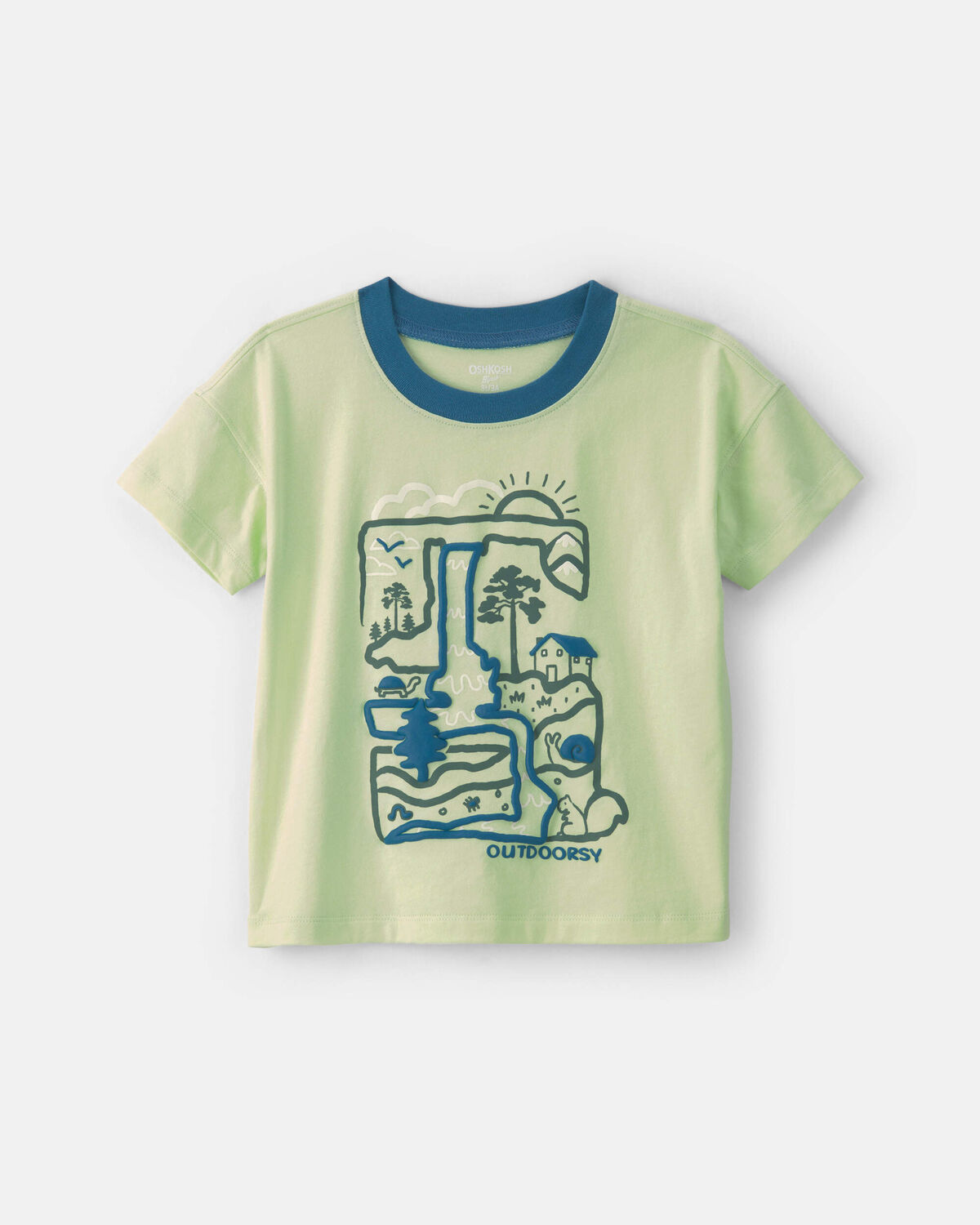 Toddler Boy 'Outdoorsy' Graphic Tee - Green 1 Toddler Boy 'Outdoorsy' Graphic Tee - Green