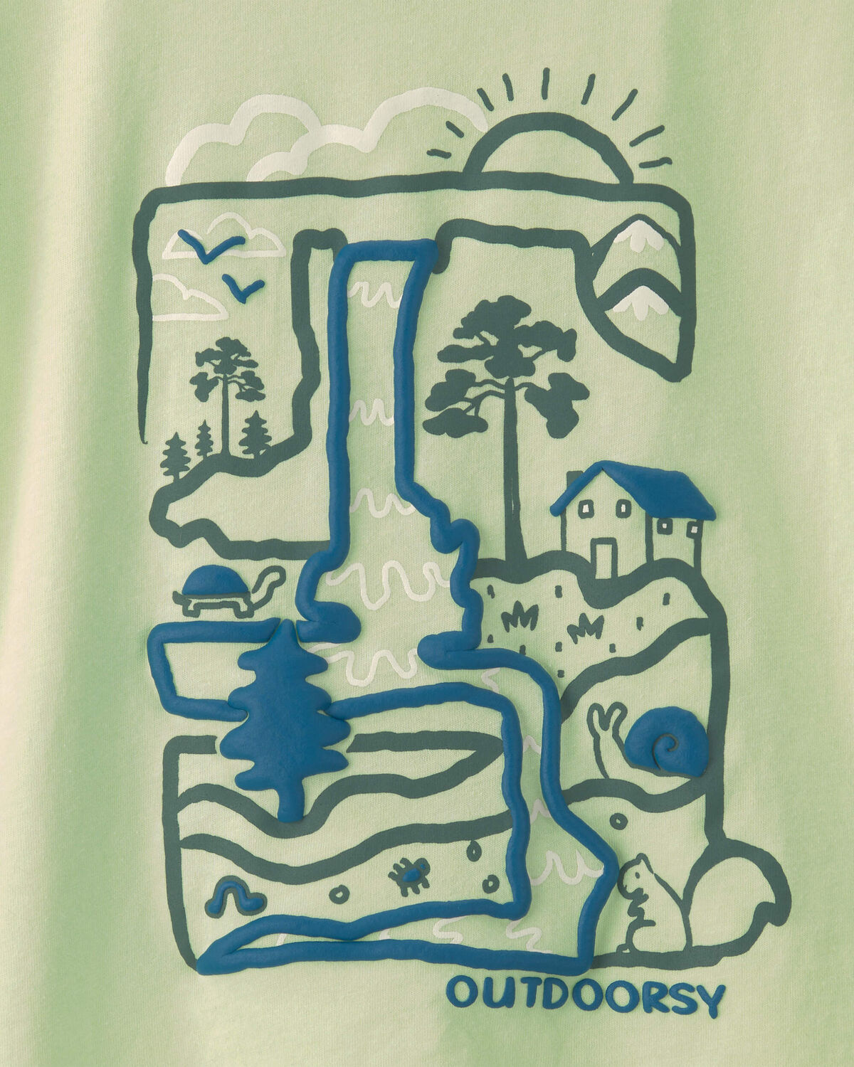Toddler Boy 'Outdoorsy' Graphic Tee - Green 3 Toddler Boy 'Outdoorsy' Graphic Tee - Green
