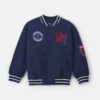 Boys ©Marvel Spider-Man Fleece Varsity Jacket  - Blue