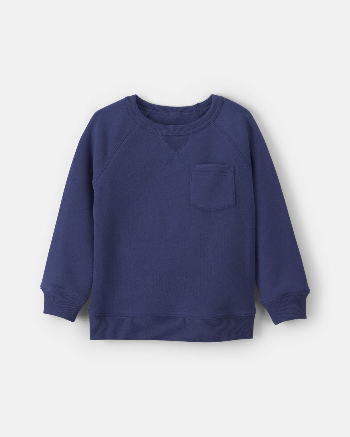 Toddler Boy Fleece Pullover Sweatshirt - Navy Blue 1 Toddler Boy Fleece Pullover Sweatshirt - Navy Blue
