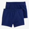 Toddler Girl 2-Pack Cartwheel Shorts - Navy 4 Toddler Girl 2-Pack Cartwheel Shorts - Navy