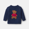 Baby Boy Bear Sweater - Navy Blue 12 Baby Boy Bear Sweater - Navy Blue